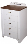 Kummut Kalune Design Gazel 801CMY3405, valge v., 102 cm x 65 cm x 46 cm