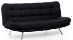 Diivanvoodi Hanah Home Misa 3-Seat, must v., 100 x 200 cm x 104 cm