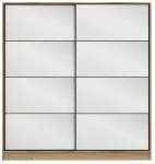 Riidekapp Kalune Design Kale 3977, pruun v., 52 cm x 180 cm x 210 cm, peegliga