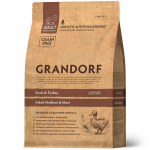 Kuiv koeratoit Grandorf Medium & Maxi, kalkun/pardiliha, 10 kg