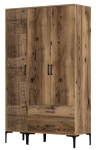 Riidekapp Kalune Design Kumsal PT, p&auml;hklipuu v., 47.5 cm x 120 cm x 201.4 cm