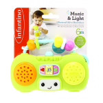 Arendav m&auml;ng, magnetofon Infantino Music & Light Mini Boombox, roheline v.