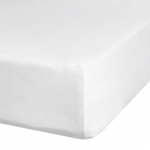 Voodilina Premium Jersey 4, valge v., 140 x 200 cm, kummiga