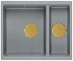 K&ouml;&ouml;givalamu Quadron Logan 150, graniit, 56 cm x 46 cm x 22 cm, kuldne v./h&otilde;be v.