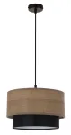 Valgusti rippuv Candellux Lighting Ruben, E27, 1 x 60 W, pruun v. / must v., 25 x 15 cm