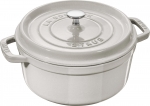 Emailitud malmpott Staub La Cocotte, 18 cm, 1.7 l, valge v.