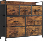 Kummut Songmics, pruun v./must v., 85 cm x 28.5 cm x 98 cm