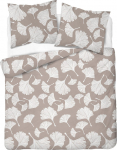 Voodipesukomplekt Detexpol Cotton 5106B, valge v./beež v., 70 x 80 cm, 200 x 220 cm