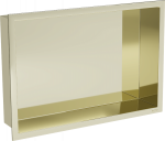 Sisseehitatav seinariiul Mexen X-Wall-R, 10 cm x 30 cm x 45 cm, kuldne v.