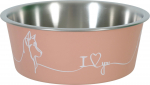 Kauss loomale Zolux Love, 0.75 l, 15 cm x 15 cm x 6.2 cm, roosa v.