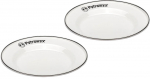 Taldrik Petromax, emailitud teras, 26 cm, valge v., 2 tk