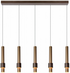 Valgusti lagi Lucide Margary 24402/30/96, LED, 2700 &deg;K, 5 x 4.2 W, pruun v.