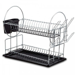 N&otilde;udekuivatusrest Nava Acer, 50 cm x 23.5 cm x 36 cm, plastik/metall, h&otilde;be v./must v.