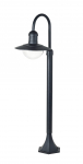 Vabalt seisev v&auml;lisvalgusti Domoletti Korna, 15W, E27, IP44, must, 36.5 cm x 100 cm