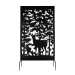 Dekoratiivaed 4IQ Moose, 100.4 cm x 25 cm x 186 cm, must v.
