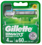 Raseerimispea Gillette Mach3 Sensitive, 4 tk