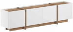 TV-kapp Nordure Lowen, valge v./pine, 35 cm x 180 cm x 46.2 cm