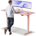 Arvutilaud reguleeritava k&otilde;rgusega Desktronic HomePro 40 853, 180 cm x 80 cm, 126 cm, roosa v.