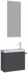 Vannitoa m&ouml;&ouml;bli komplekt Kalune Design Ferla 60-331, matt antratsiit v., 22 cm x 60 cm x 50 cm