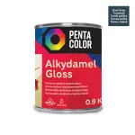 Emailv&auml;rv, universaalsed Pentacolor Alkydamel, l&auml;ikiv, 0.9 kg, tumehall v.
