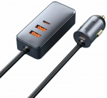 Auto laadija Baseus Share Together, Cigarette Lighter Socket/2 x USB Type C /2 x USB Type A, hall v., 120 W