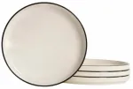 Taldrikute komplekt magustoidu Homla Azra, &Oslash; 20 cm, must v./pruunikas v.