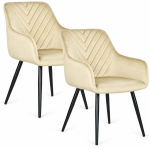 Toolide komplekt ModernHome, matt, beež v., 60 cm x 55 cm x 82.5 cm, 2 tk