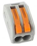 Klemm Okko CMK-412, 2 x 0.08-4 mm&sup2;, 32 A, oranž v./hall v., 5 tk