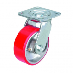 Ratas Haushalt D125 PL 5-125-S-P/30125PU, &Oslash; 12.5 cm, punane/hall