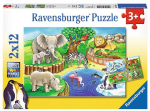 Pusle 2in1 Ravensburger Animals in Zoo, 24 tk