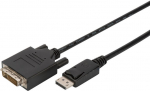 Adapter Assmann AK-340306 AK-340306 Displayport, DVI 24+1 male, 3 m, must v.