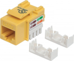 &Uuml;hendus Intellinet UTP, Yellow, Punch-down Cat5e Keystone Jack, valge/kollane
