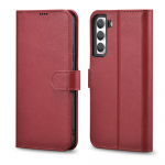 Telefoni &uuml;mbris iCarer Haitang Leather, Samsung Galaxy S22 Plus, punane