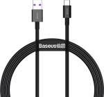 Kaabel Baseus BSU2667BLK, USB/USB Type-C, 100 cm, must