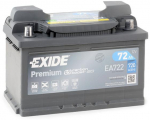 Aku Exide Premium EA722, 12 V, 72 Ah, 720 A