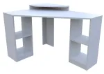Nurga kirjutuslaud Kalune Design Floating 322RTC1302, 120 cm x 90 cm, 76.8 cm, valge v.