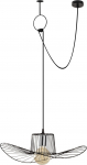 Valgusti rippuv Opviq Tel 6726, E27, 1 x 40 W, must v.