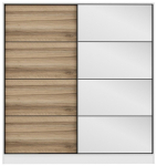 Riidekapp Kalune Design Kale 3162, pruun v./valge v., 52 cm x 180 cm x 190 cm