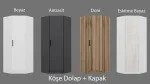 Riidekapp Kalune Design Kale 1 210, valge v., 52 cm x 74 cm x 210 cm