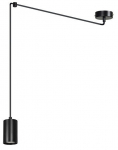 Valgusti rippuv Emibig Traker 1, GU10, 1 x 8 W, must v.