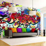 Fototapeet Artgeist Street Art:Red Theme, 70 cm x 100 cm