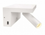Valgusti seinale SLV Karpo 1002140, LED, 3000 &deg;K, 1 x 6.8 W, valge v.