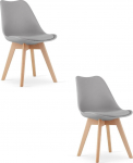 Toolide komplekt Leobert Mark, hall v./pruunikas v., 45 cm x 49 cm x 82 cm, 2 tk