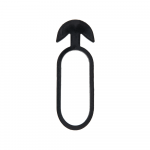 Taimede kinnitusr&otilde;ngad Bradas Anchor Rubber Tie Epdm, 8 cm x 0.4 cm, 8 cm, kumm, must v., 50 tk