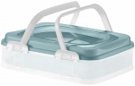 Tordi transpordikast Domotti Dolce, 28.5 cm x 11 cm, 39 cm, L&auml;bipaistev v./Roheline v.