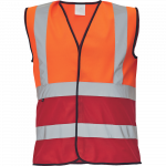 Vest universaalne Cerva Lynx Duo HV, punane/oranž, XL suurus