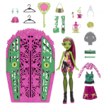 Nukk aksessuaaridega Mattel Monster High Skulltimate Secrets Garden Mysteries Venus HYT72, 29 cm, roheline v.
