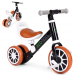 Tasakaaluratas, laste EcoToys 2in1, pruun v./valge v./must v., 7.87"