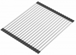 N&otilde;udekuivatusrest Quadron Qmat, 42.5 cm x 32 cm, teras, h&otilde;be v./must v.