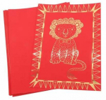 V&auml;rviline kartong Eduplay Scratch Art Sheet, 28.5 x 21 cm, punane, 28.5 cm x 21 cm